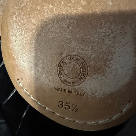 $1250 Dries Van Noten Brown Leather Croc Embossed Knee High Boots - Picture 6 of 9